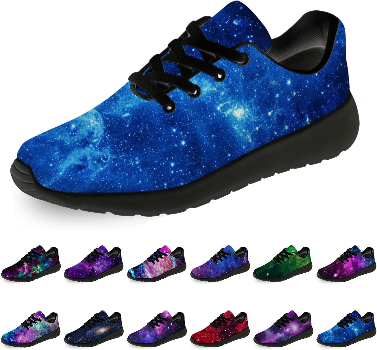 

Кроссовки Horethy Galaxy для женщин и мужчин, беговые кроссовки, дышащие кроссовки для ходьбы и тенниса, космические кроссовки, подарки, мультиколор