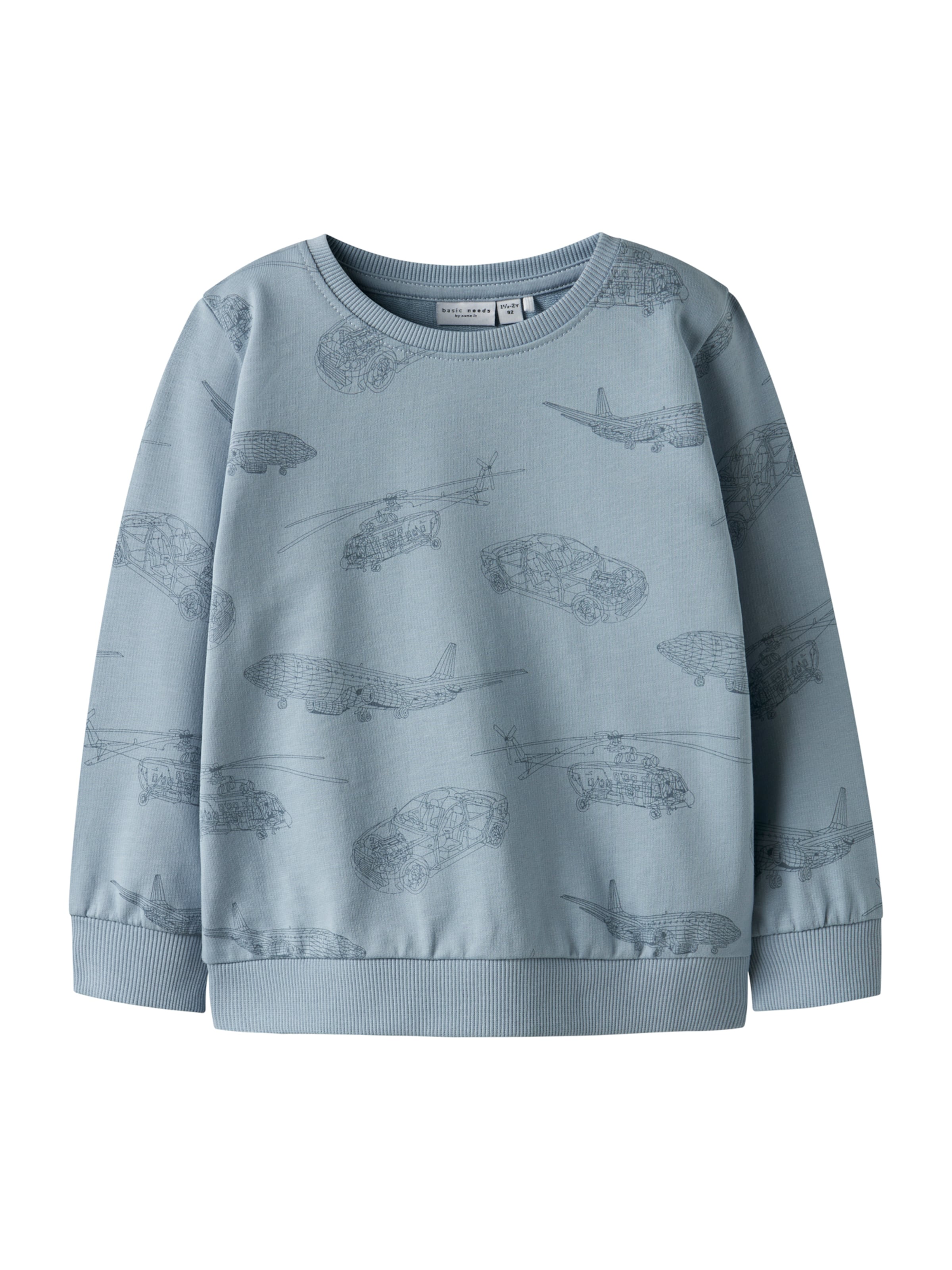 NAME IT Толстовка 'NMMVARON' в цвете Navy, Light Blue