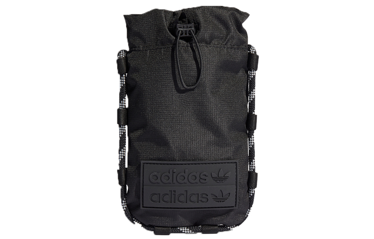 

Adidas Originals Спортивная сумка из переработанного материала Кошелек для монет Держатель для карт Унисекс черная сумка через плечо