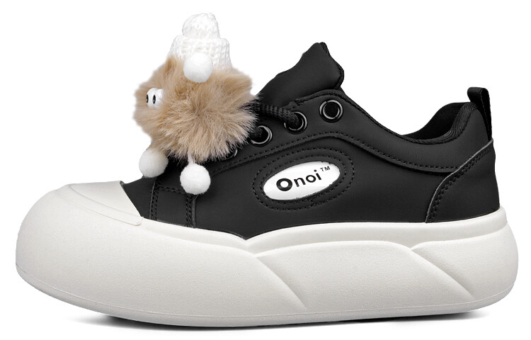 

Кроссовки WENPU/Wenpu Skateboarding Shoes Women's Low-top, черный/белый