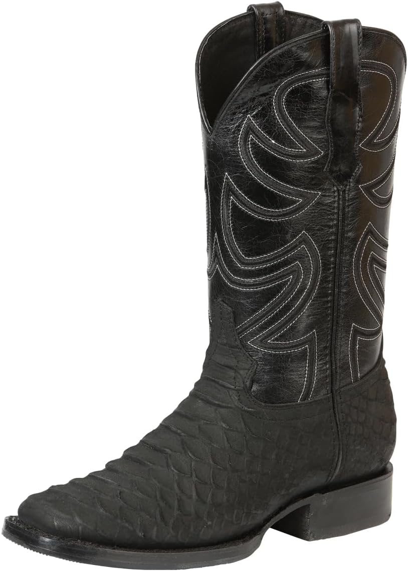 

Мужские ковбойские сапоги El General из искусственного питона - черные Generic