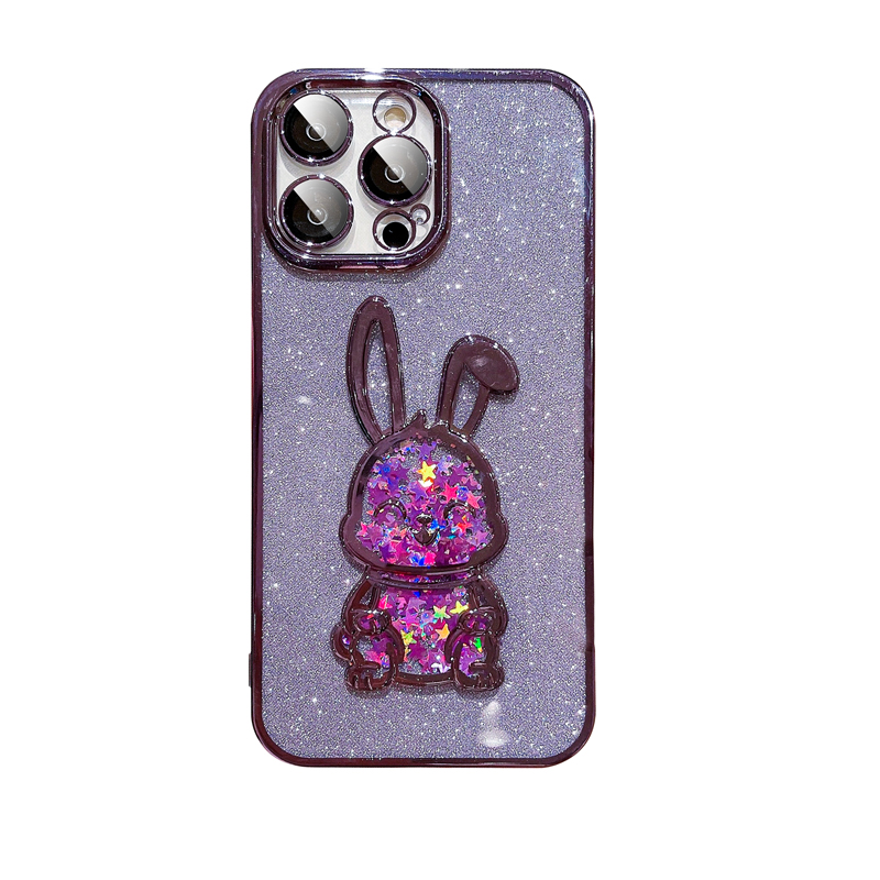 

Чехол для телефона SSCP Shang Shang Cheng Pin Sscp, Quicksand squinting black rabbit with glitter