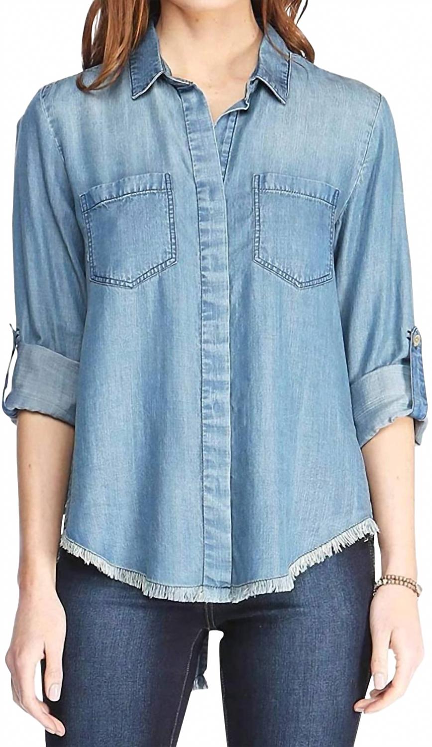 

Рубашка Riley Tencel на пуговицах с потертостями Velvet Heart, Frayed