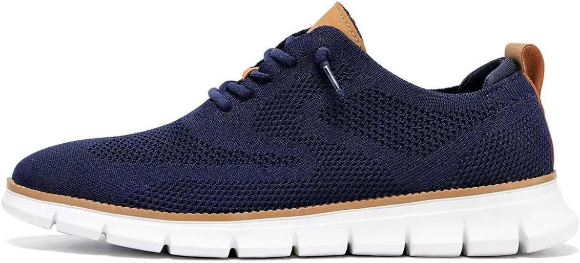 

Мужские оксфорды, деловая обувь, модная сетчатая повседневная обувь для прогулок, удобные кроссовки с легкой мягкой подошвой Chopben, темно-синий