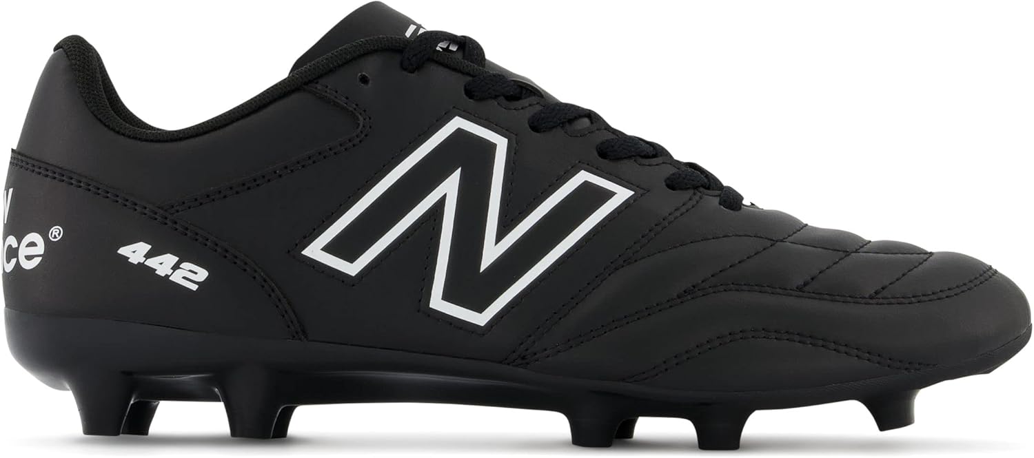 Футбольные бутсы New Balance Men's 442 Academy Fg V2, черно-белый — фото 2