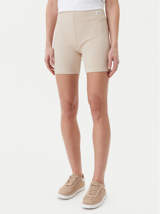 

Облегающие байкерские шорты J20J225217 Calvin Klein Jeans, бежевый
