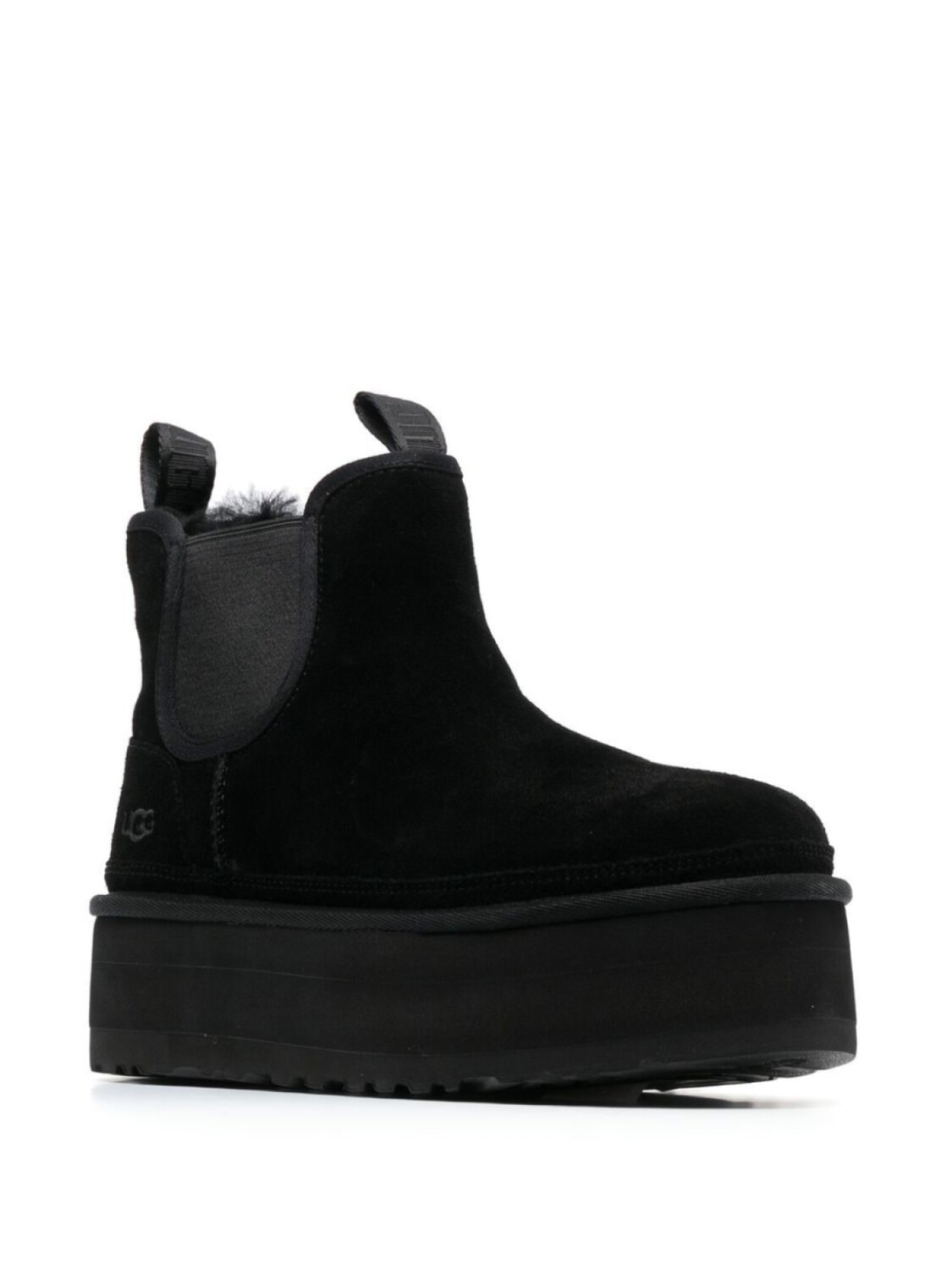 Ботинки UGG Classic Mini на платформе, черный — фото 2