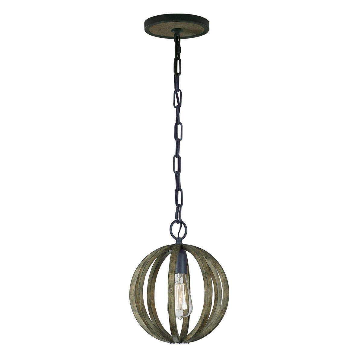 

Подвесной светильник Elstead Lighting, 25,4x47 см, цвет дуба