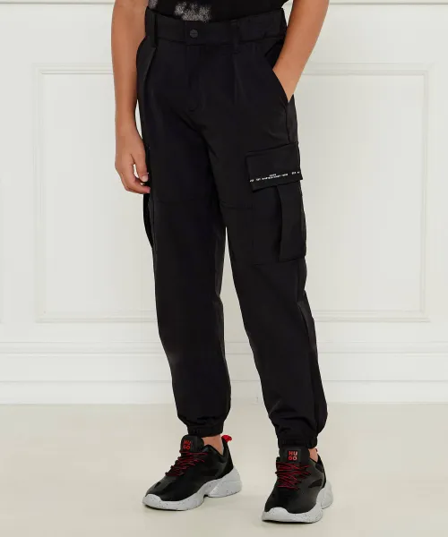 

Брюки Loose fit Hugo Kids, черный