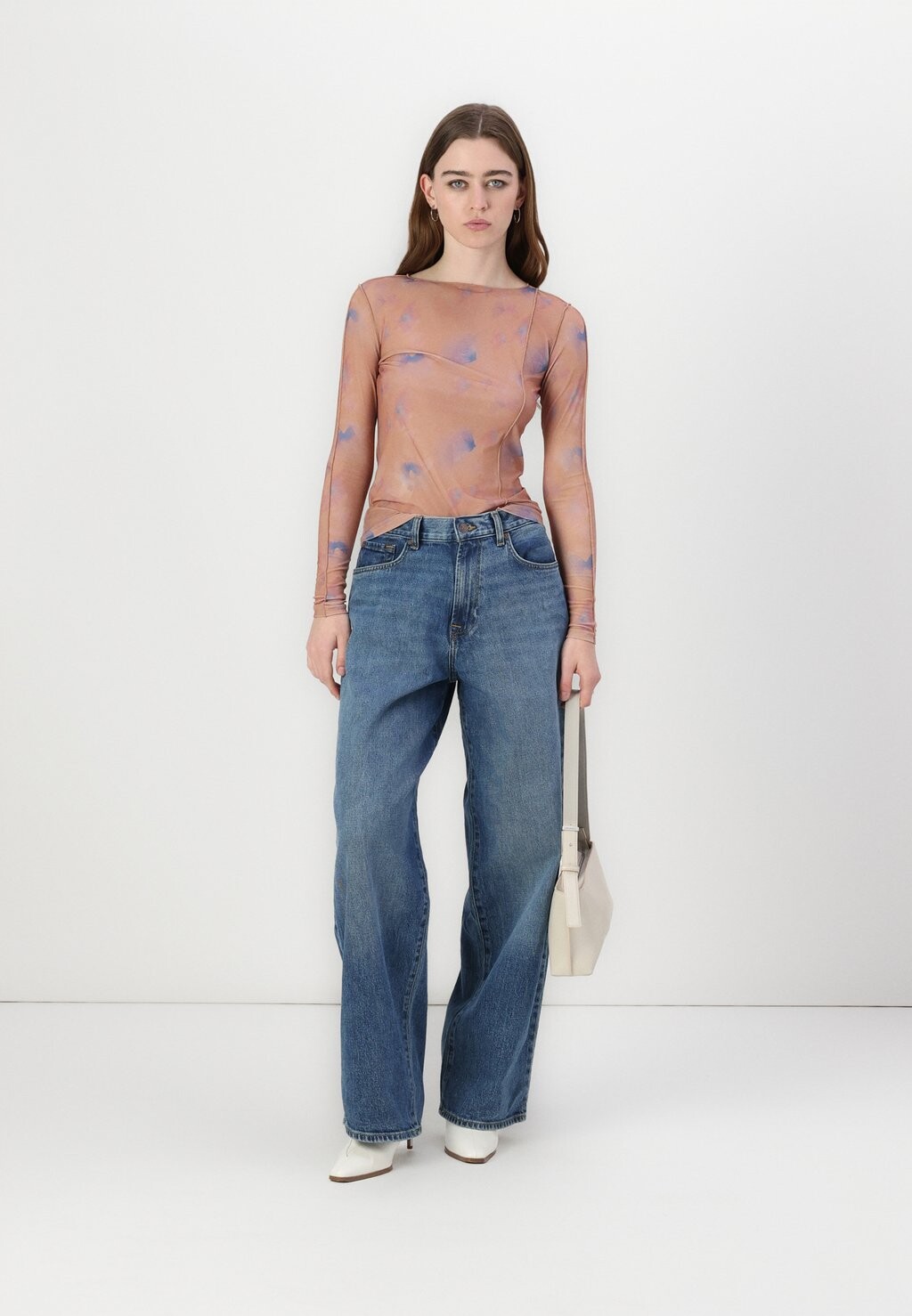 

Джинсы свободного кроя BAGGY JASPER 7 for all mankind, синий деним