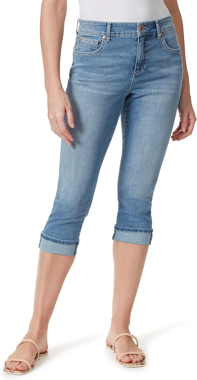 

Bandolino Mandie High Rise Straight Capri для женщин Plus Size