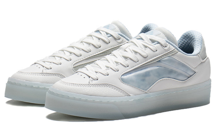 Кеды (WMNS) Li-Ning 180 Low Cozy Skateboarding Shoes Frost White, белый — фото 3