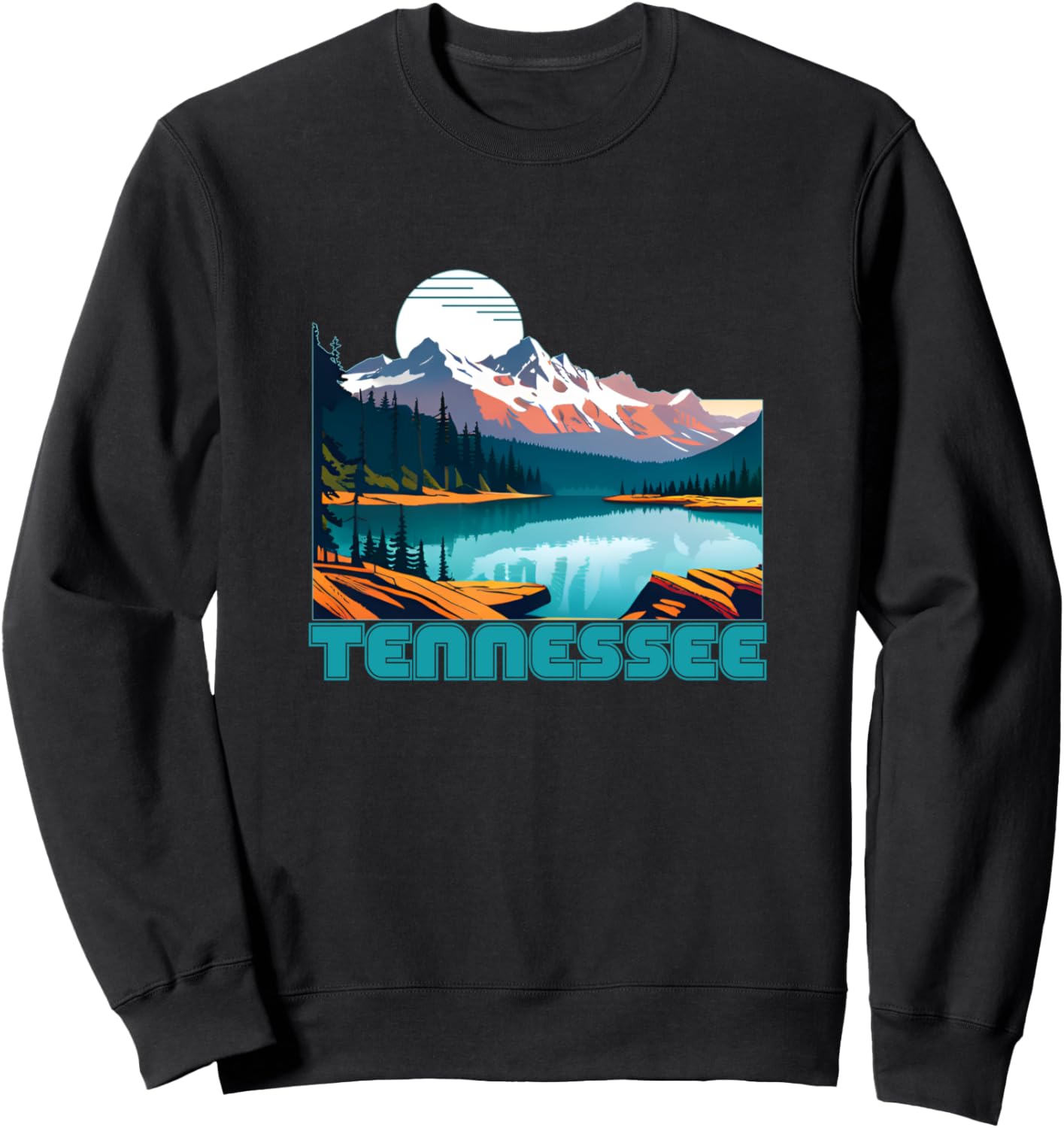 

Сувенирная одежда из Теннесси, винтажная толстовка в стиле ретро из Теннесси Tennessee Hiking Clothes Co., черный