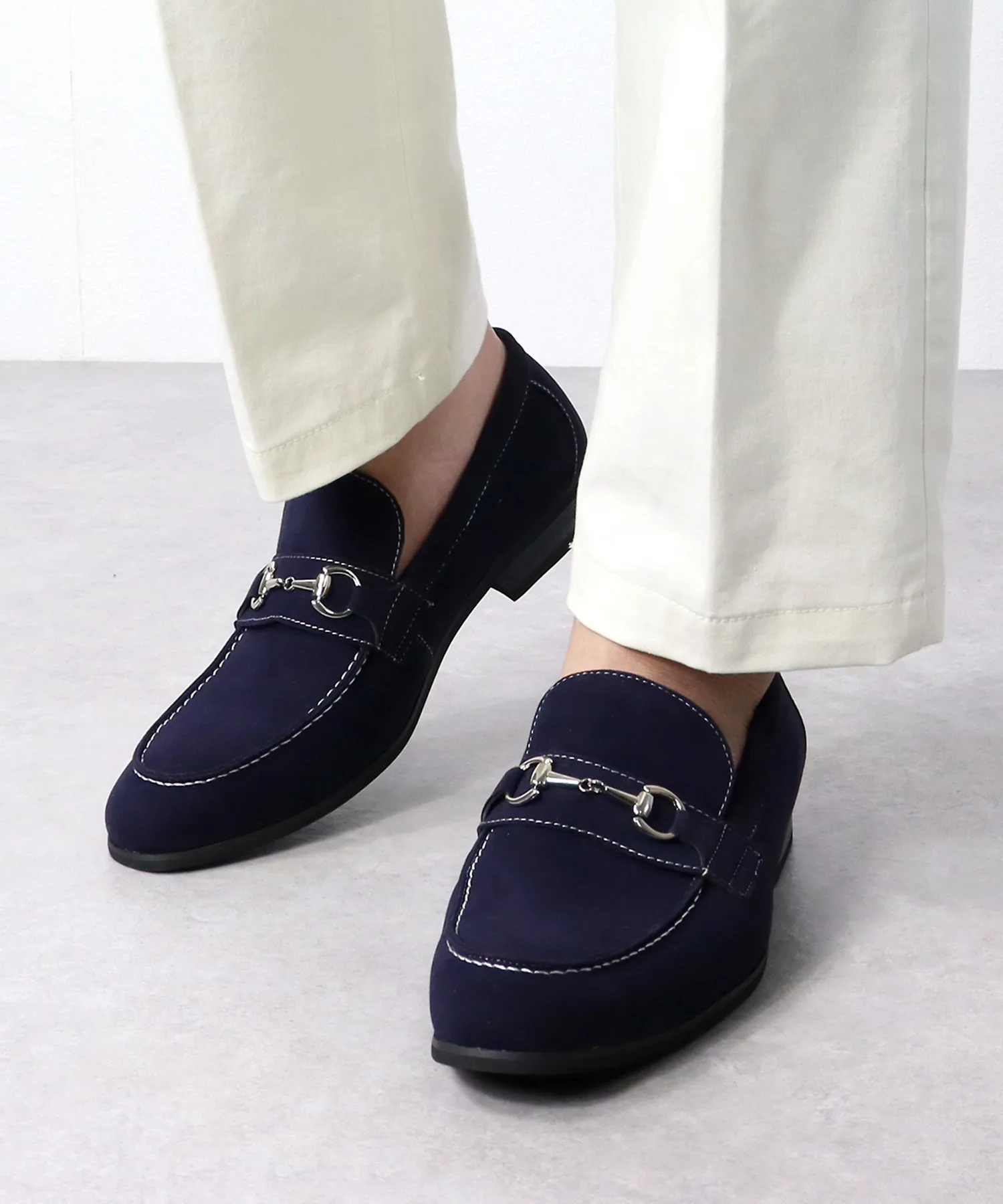 Мужские лоферы из замши AAA Bit Loafer (2314) тёмно-коричневые — фото 3