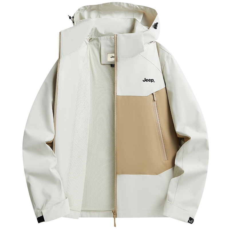 

Jeep Городская куртка для путешествий и поездок унисекс, Ivory White (Unlined Jacket)