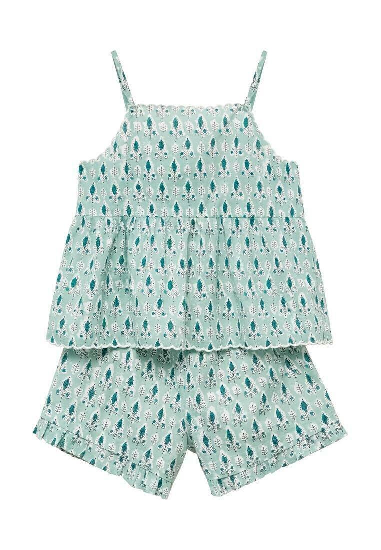 

Пижама KID HOJA SET Mango Kids, зеленый