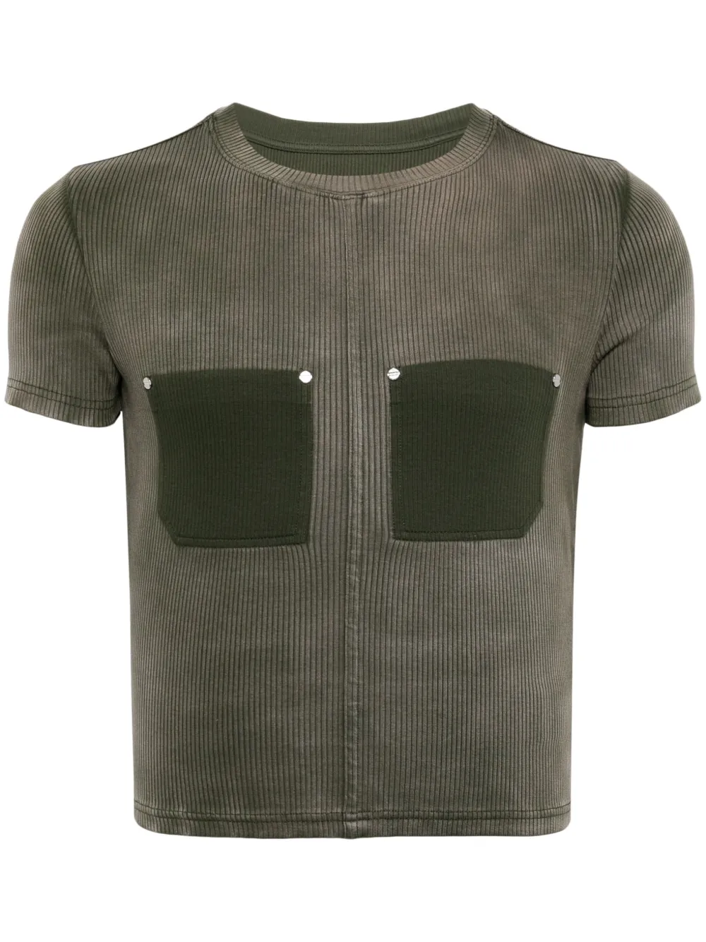 

Футболка в рубчик Dion Lee, зеленый