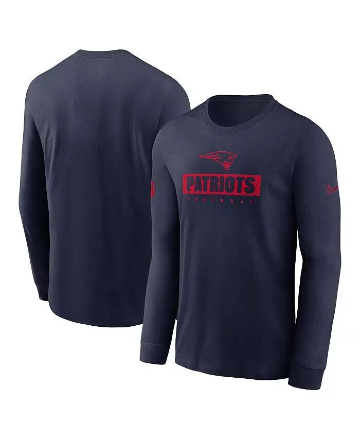 

Футболка мужская Navy New England Patriots Sideline Performance с длинным рукавом Nike