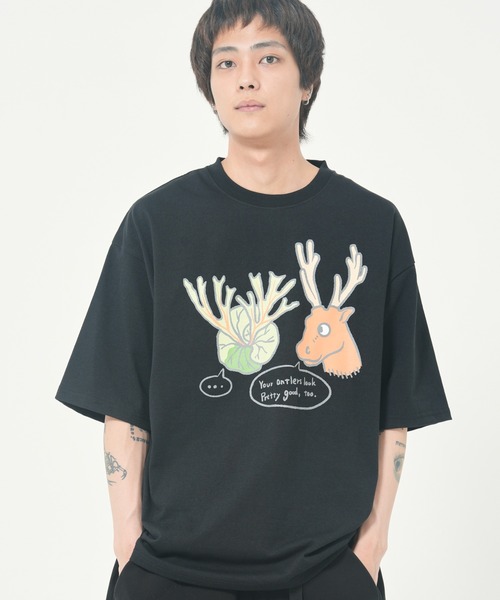 

Футболка, крой оверсайз, бренд Corisco, черный