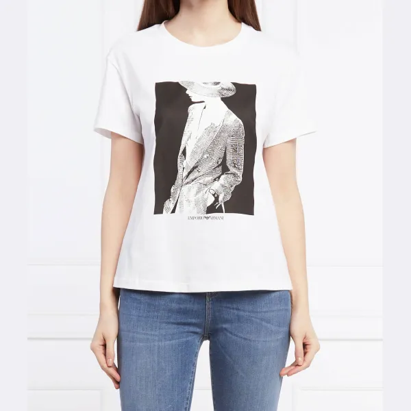 

Футболка стандартного кроя Emporio Armani, белый