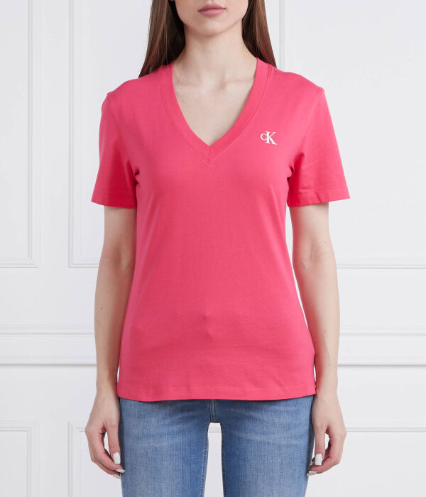 

Микромонолог на футболке Slim fit Calvin Klein Jeans, розовый