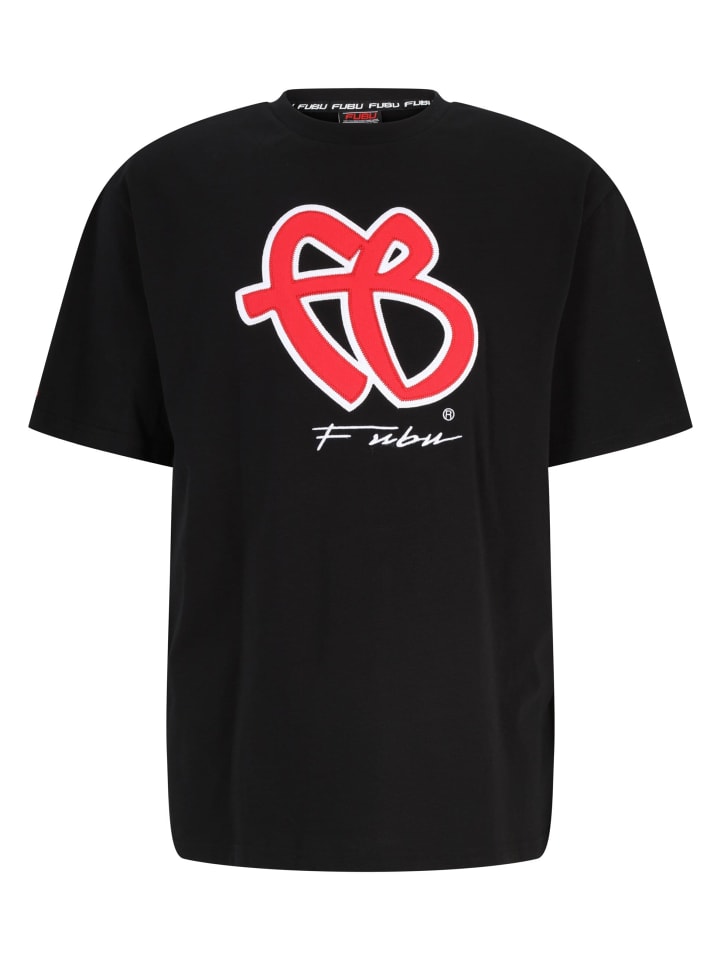 

Футболка FUBU s, цвет black/red/white