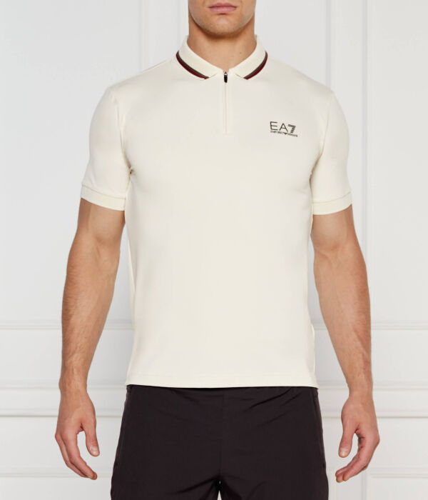 

Рубашка поло Slim fit Ea7, экрю