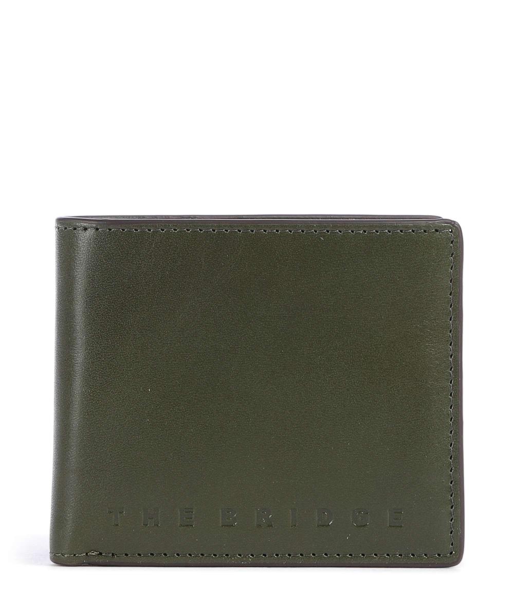 

Кошелек Giacomo RFID из мелкозернистой коровьей кожи The Bridge, хаки