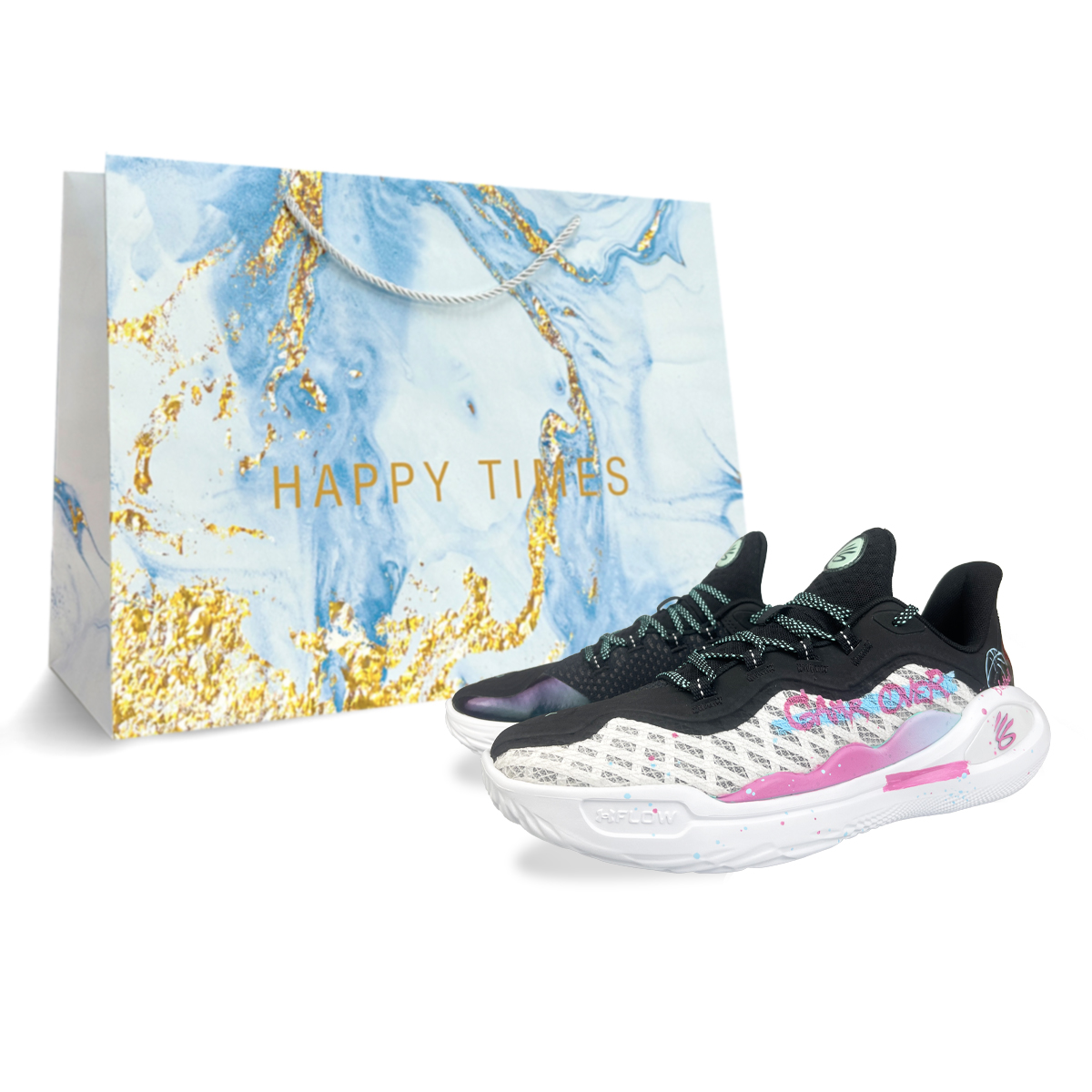 

Баскетбольные кроссовки Curry 11 Basketball Shoes Men Low-Top Blue/Pink Under Armour