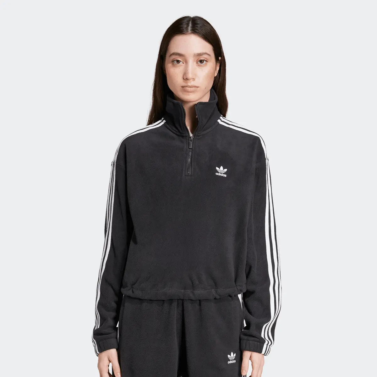 

Толстовка adidas Originals Polar Fleece Half Zip, черный