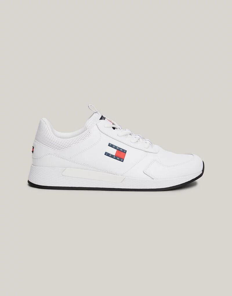 

Белые кроссовки Tommy Jeans Mid с логотипом, Белый, Белые кроссовки Tommy Jeans Mid с логотипом