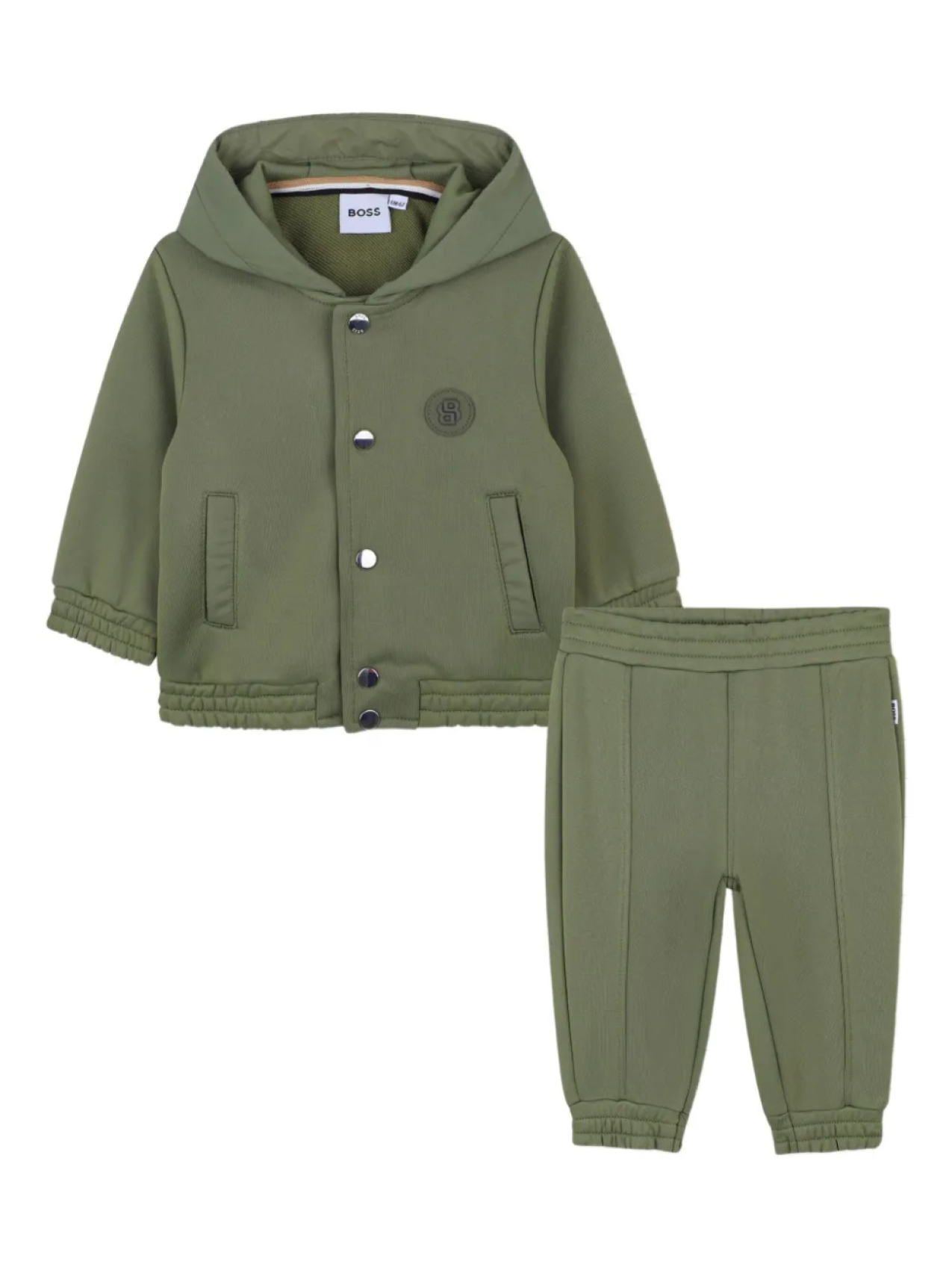 

BOSS Kidswear комплект из куртки с капюшоном и джоггеров, зеленый