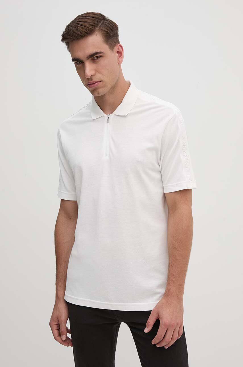 

Рубашка-поло Armani Exchange из хлопка, белый