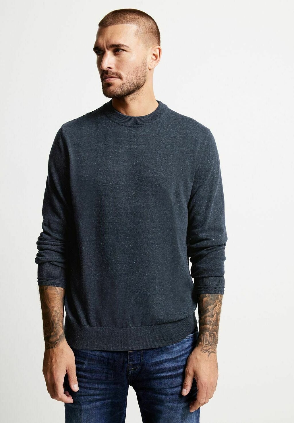 

Вязаный свитер BASIC Street One MEN, цвет blau