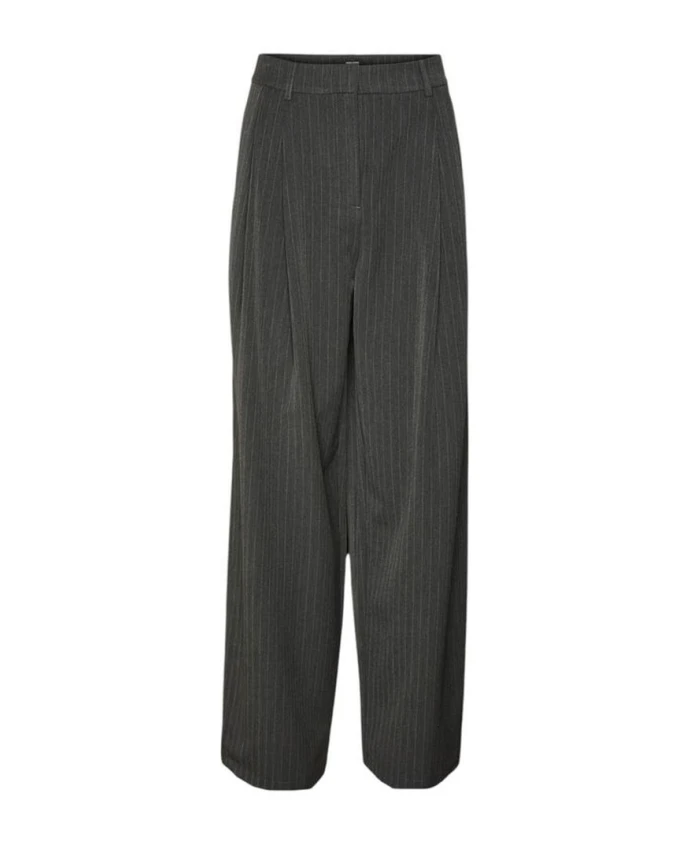 

Брюки в тонкую полоску с широкими штанинами Vero Moda, серый