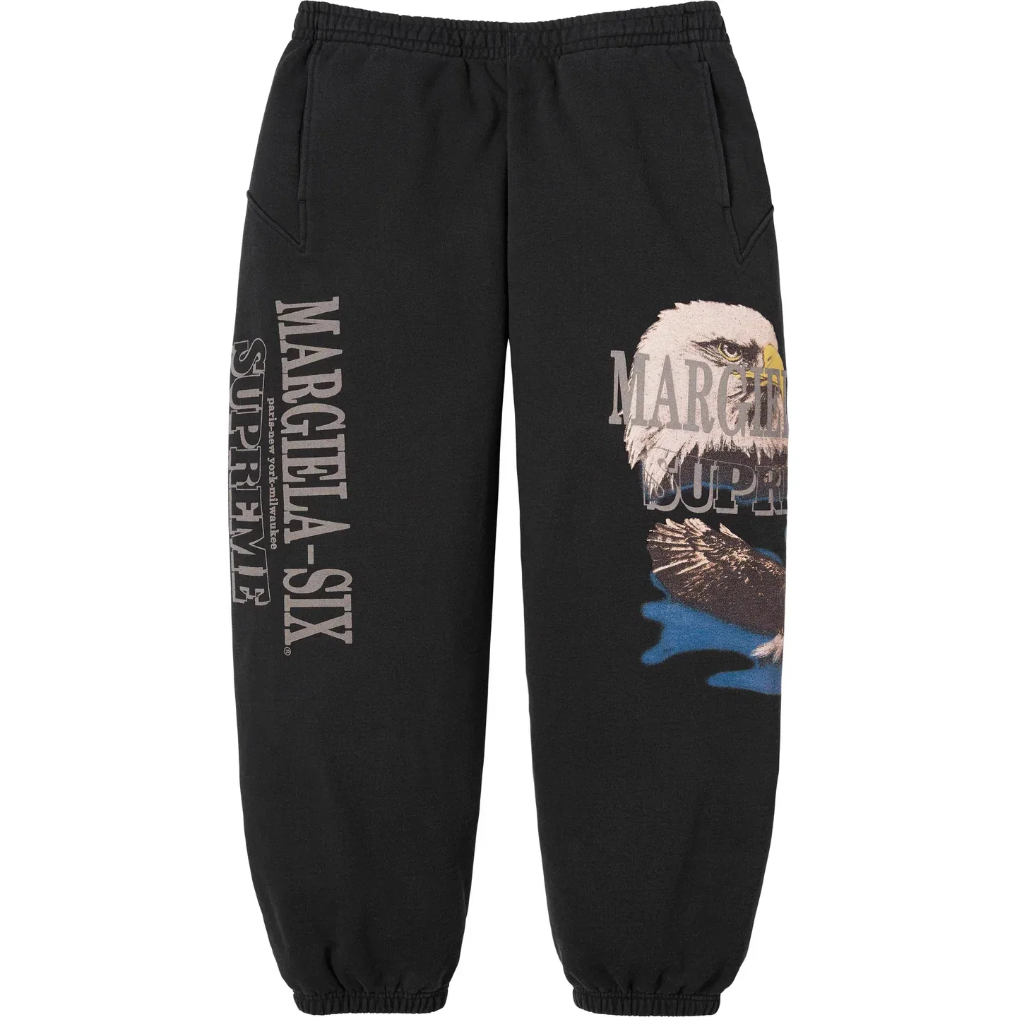 Спортивные штаны MM6 Maison Margiela SS26 WEEK4 Eagle Sweatpant Knitted, унисекс Supreme, Purple/Purple — фото 3
