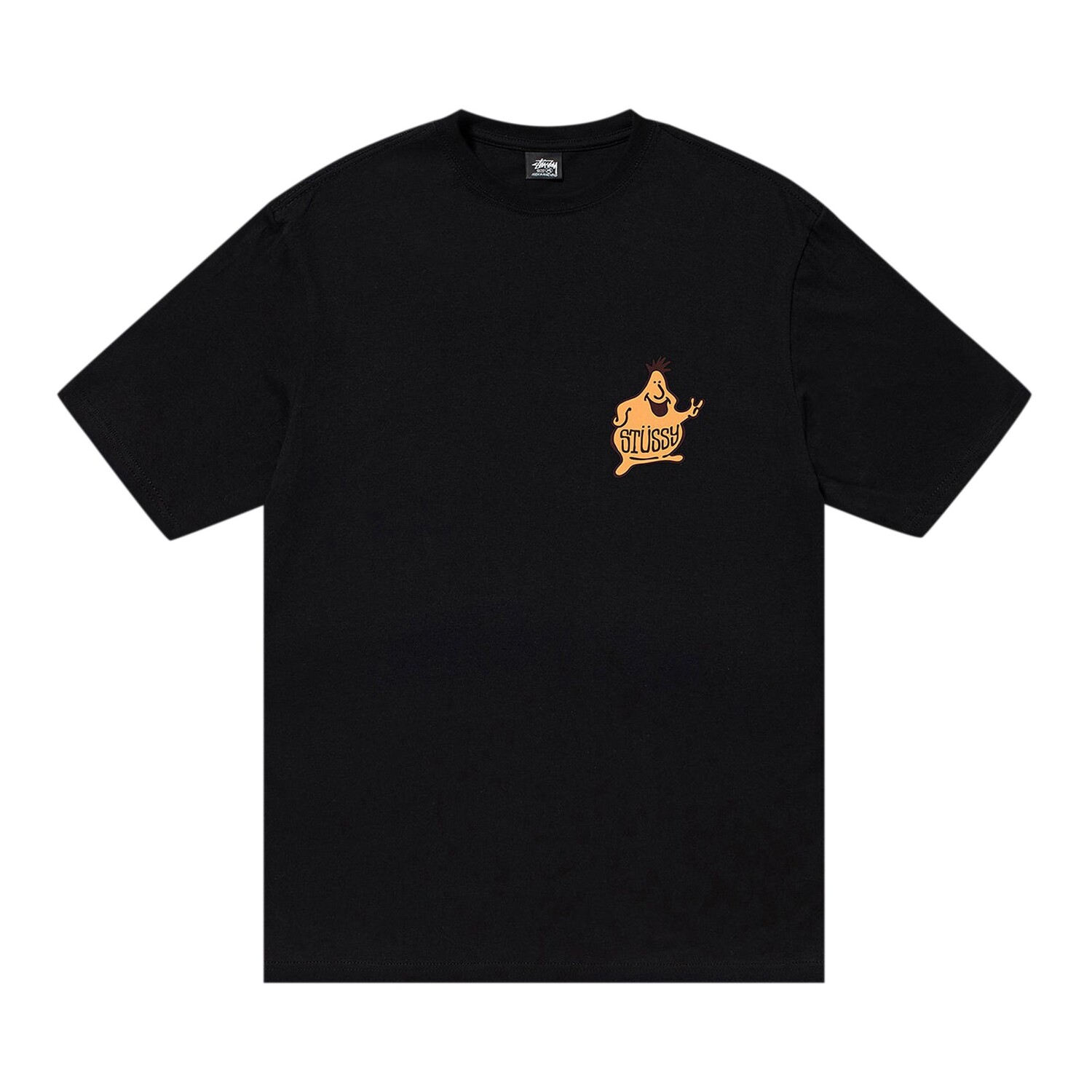 

Футболка Stussy Mr. Blob спирального цвета, черная