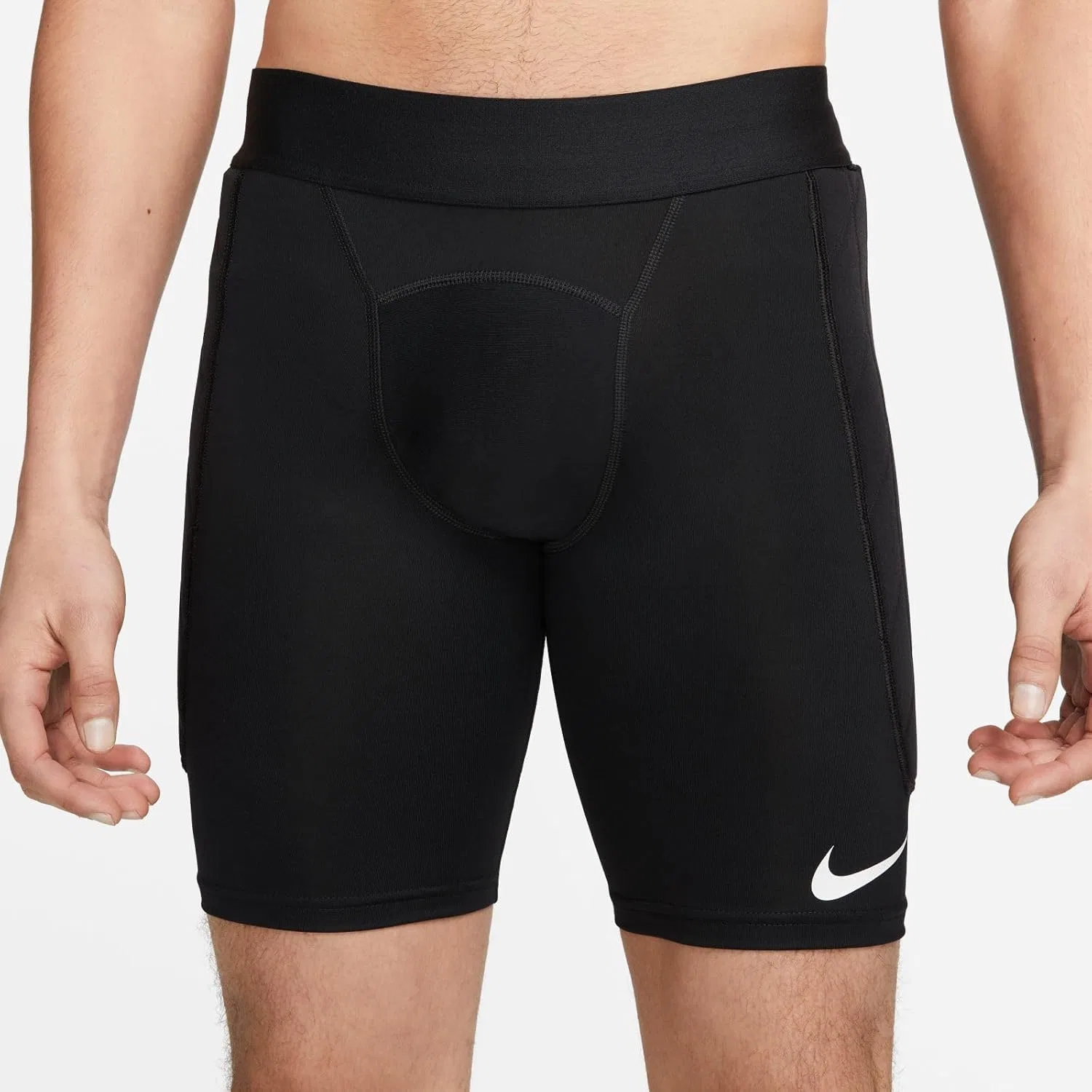 Шорты для вратаря Nike Dri-FIT Gardien I, Black/Black/White — фото 2