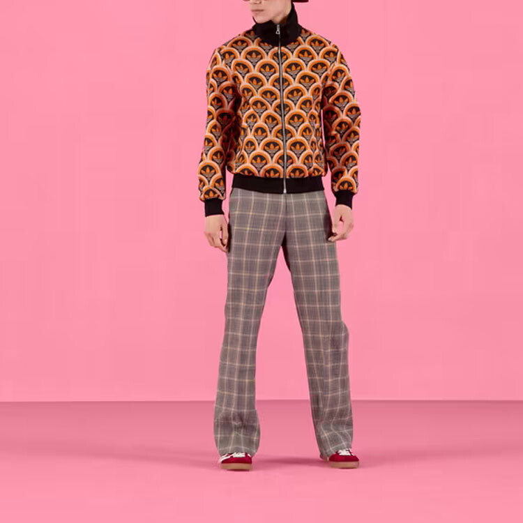 Куртка Adidas Originals X Gucci, унисекс, оранжевый — фото 2