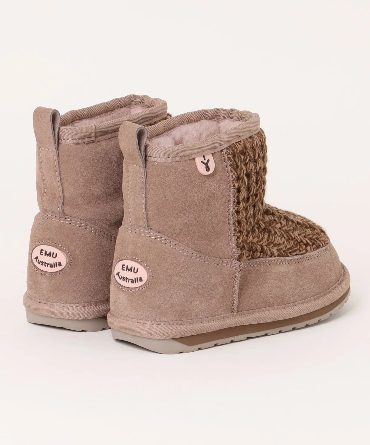 Ботинки EMU Australia Mauboy Knit из ниток с мериносовой шерстью, серо-бежевый — фото 2