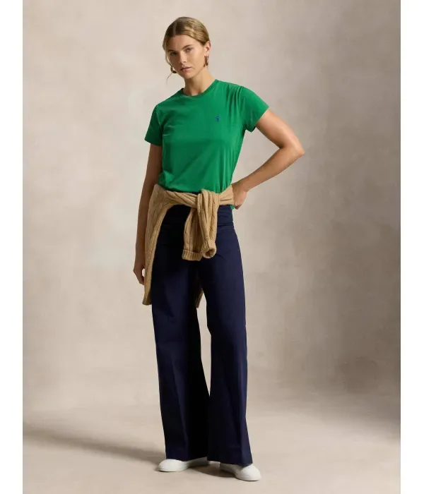 Футболка classic fit Polo Ralph Lauren, зеленый — фото 2