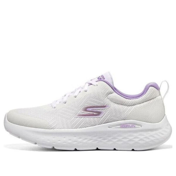 Кроссовки go run lite 'white purple' Skechers, белый