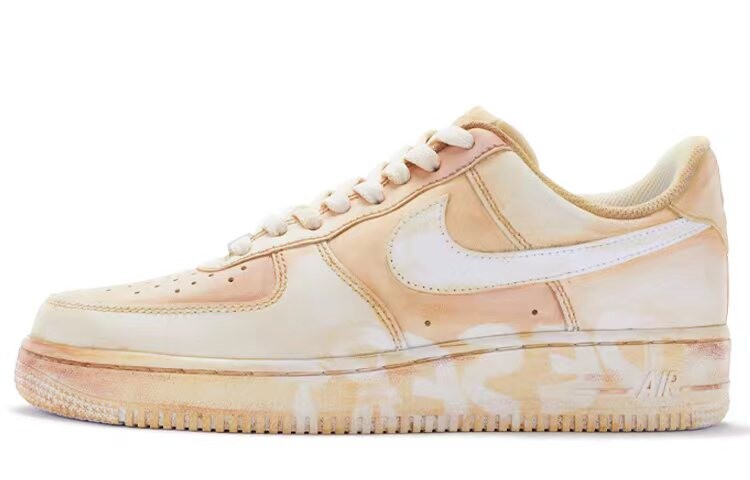 

Кроссовки Nike Air Force 1 Skateboard Shoes Men Low-Top White Orange