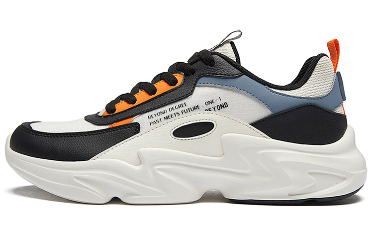 

Мужские кроссовки Lifestyle с низким верхом Feather White/obsidian Black/blue/orange 361°