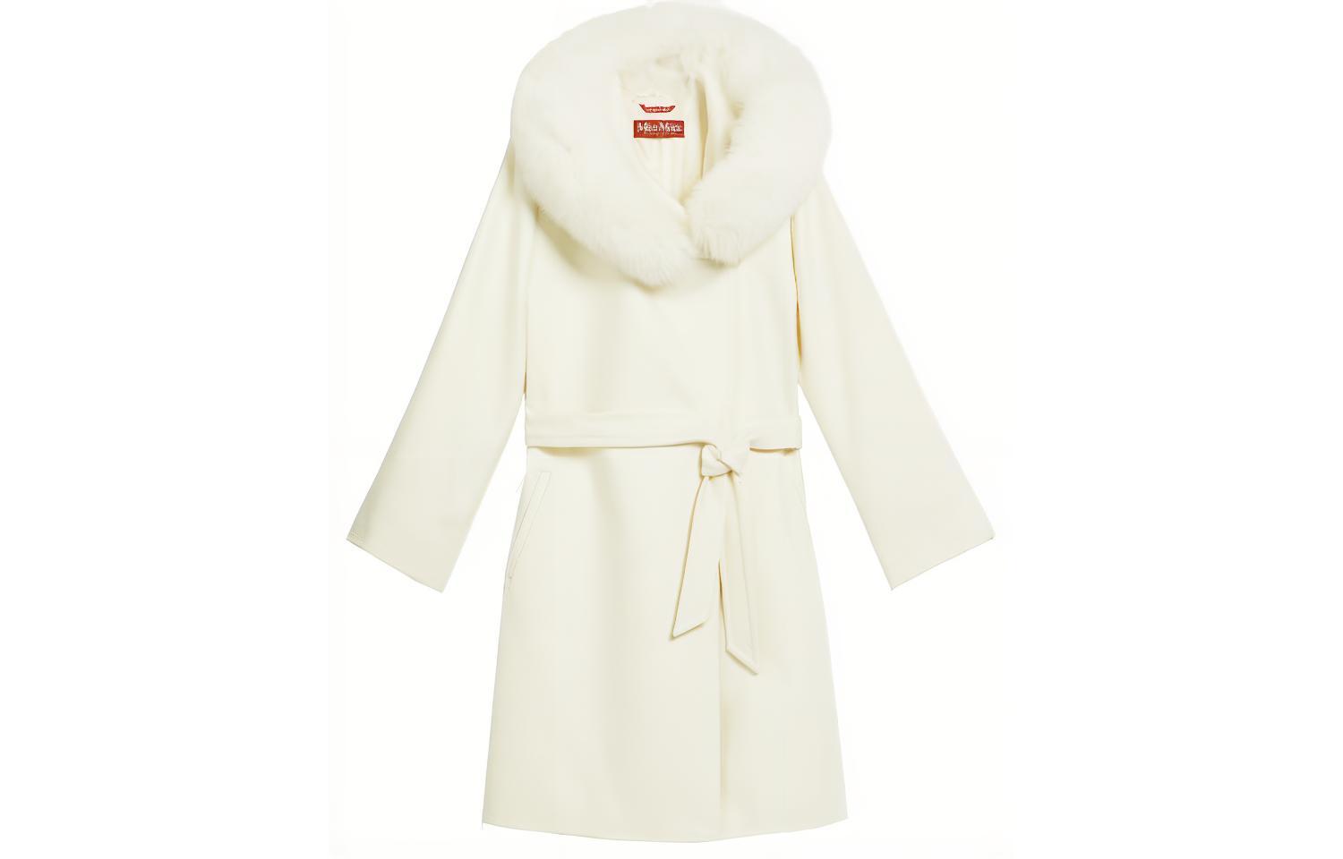 

MaxMara Белое женское пальто, White