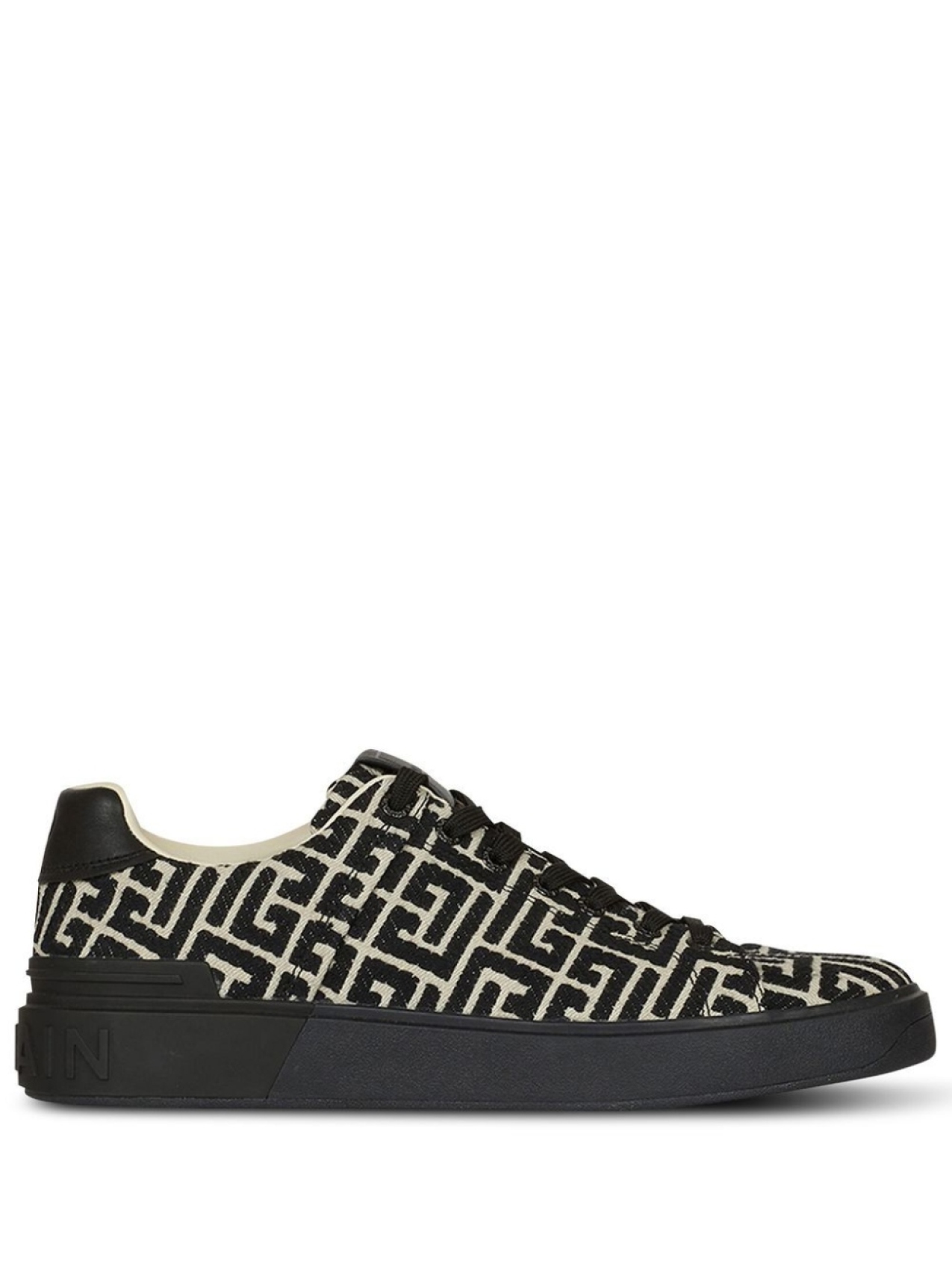 

Balmain B-Court monogram sneakers, черный