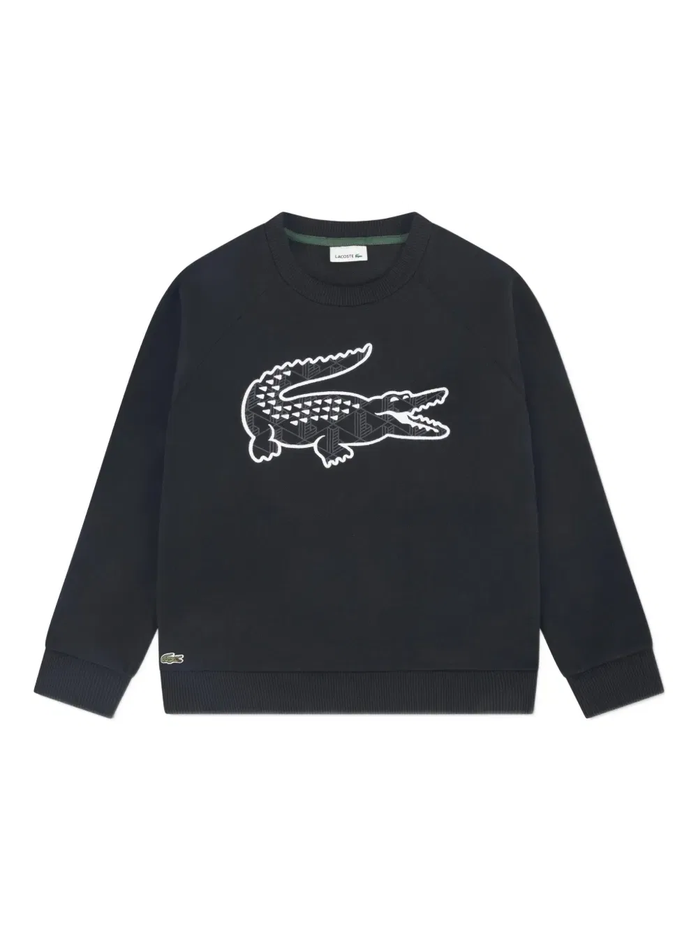 Свитер с геометрическим логотипом Lacoste Kids, синий