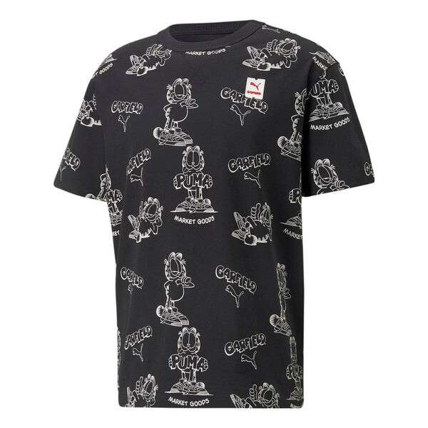 

Футболка x garfield printed tee 'black' Puma, черный