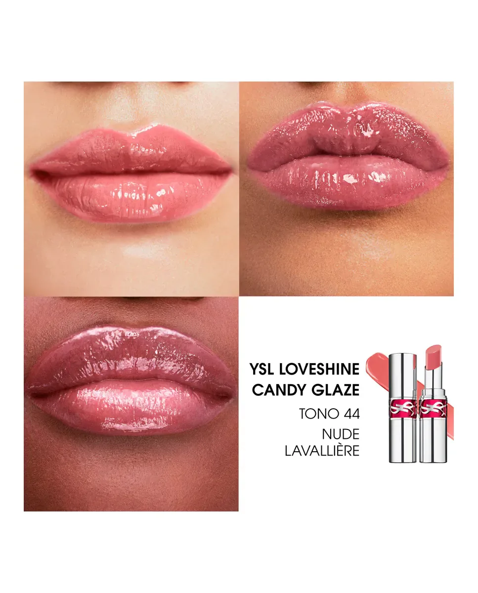 Увлажняющий блеск для губ Loveshine Candy Glaze Yves Saint Laurent, Nude Lavallière — фото 3