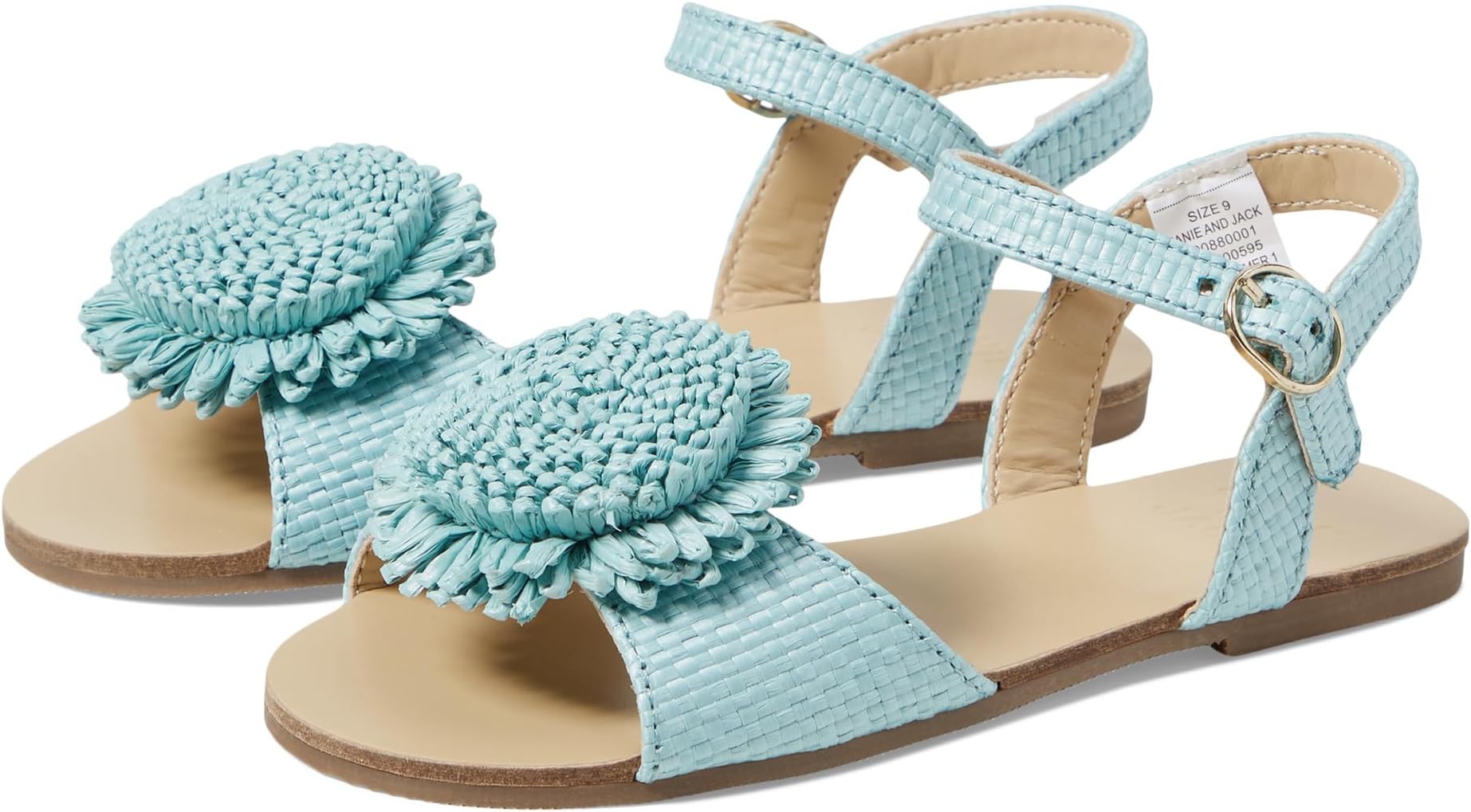 

Сандалии Janie and Jack Girls Straw Sandal, синий